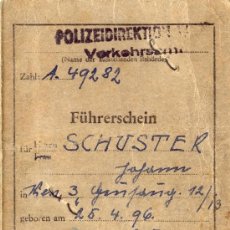 Documentos antiguos: PERMISO-LICENCIA- CARNET DE CONDUCIR DE AUSTRIA, EXPEDIDO EN VIENA EN 1947